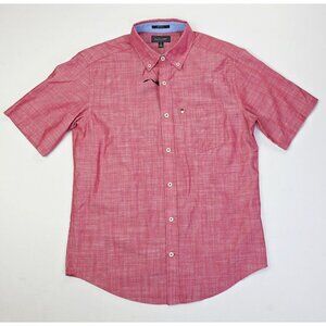 Mason James Wicking Size Small Red Button Down Long Sleeve Men Pocket Logo Shirt